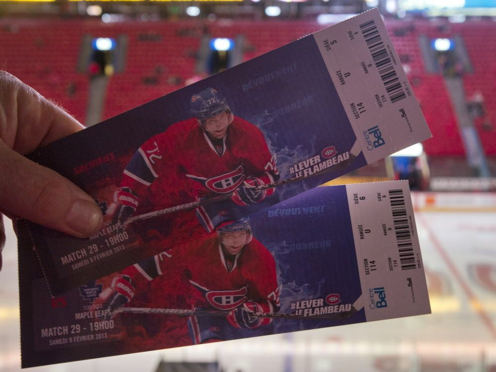 mtlgazette's tweet photo. Pricey paper: Habs are charging $150 for printed tickets. https://t.co/jNXCS47Od4 https://t.co/TdnZbFw4jc