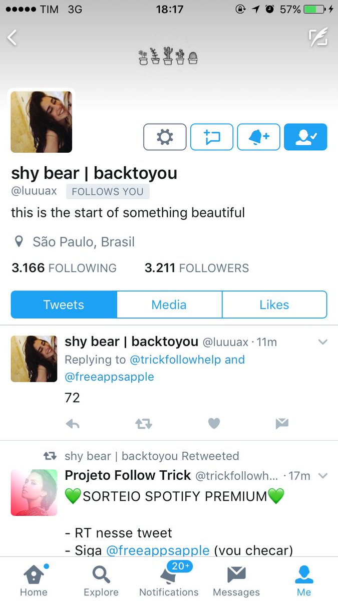 trickfollowhelp's tweet photo. Ganhador do spotify premium:

- @luuuax (dm)
- Quem quiser aplicativos pra iOS pagos de graça pode chamar  @freeappsapple na dm

PARABENS 😊🎉 https://t.co/XT4efKrraC
