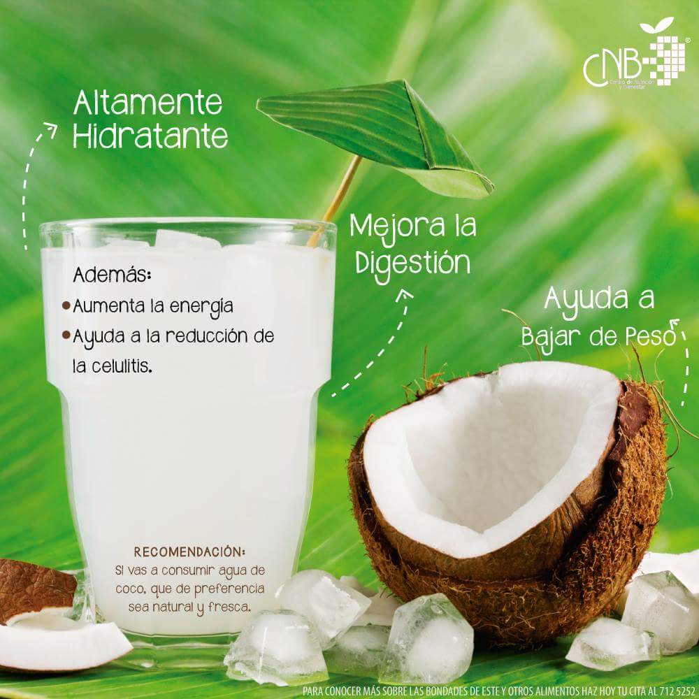 cnutricionb's tweet photo. Ahora que si quieres darle un giro al agua que tomas, te recordamos tomar #AguaDeCoco conoce aquí los beneficios. https://t.co/5Us4GyBWlM