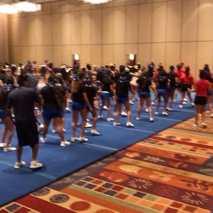 worldccheer's tweet photo. Oh just casually having a dance party with everyone at camp!💙🌐💃🏻 #WorldClassResortCamp #WCCheer #WCCamp #WCComp #WCChoreo #WorldClassSummer… https://t.co/qxEkXQRC0i