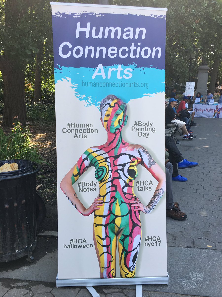 roninnewyork's tweet photo. It's that time of year again. It's @andygolub's @bodypaintingday today! #BodyPaintingDay #HCANYC17 #HumanConnectionArts https://t.co/zSANFOkAMF