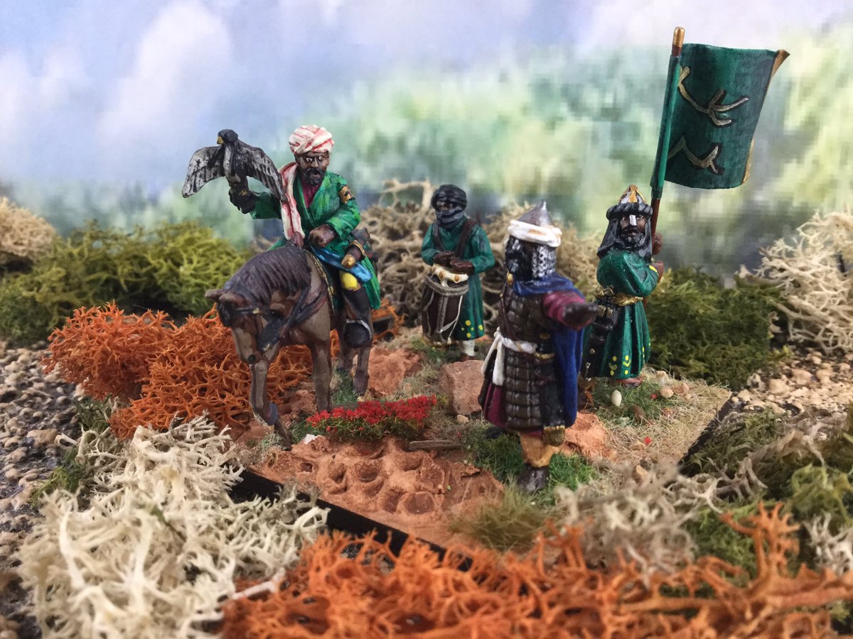 Oldwargamer's tweet photo. Yet another nice #PerryMiniature used in a command stand for #Turcoman #Seljuk #Saracen armies. #wargames #wargamer #25mm https://t.co/ZH62OEu5CP