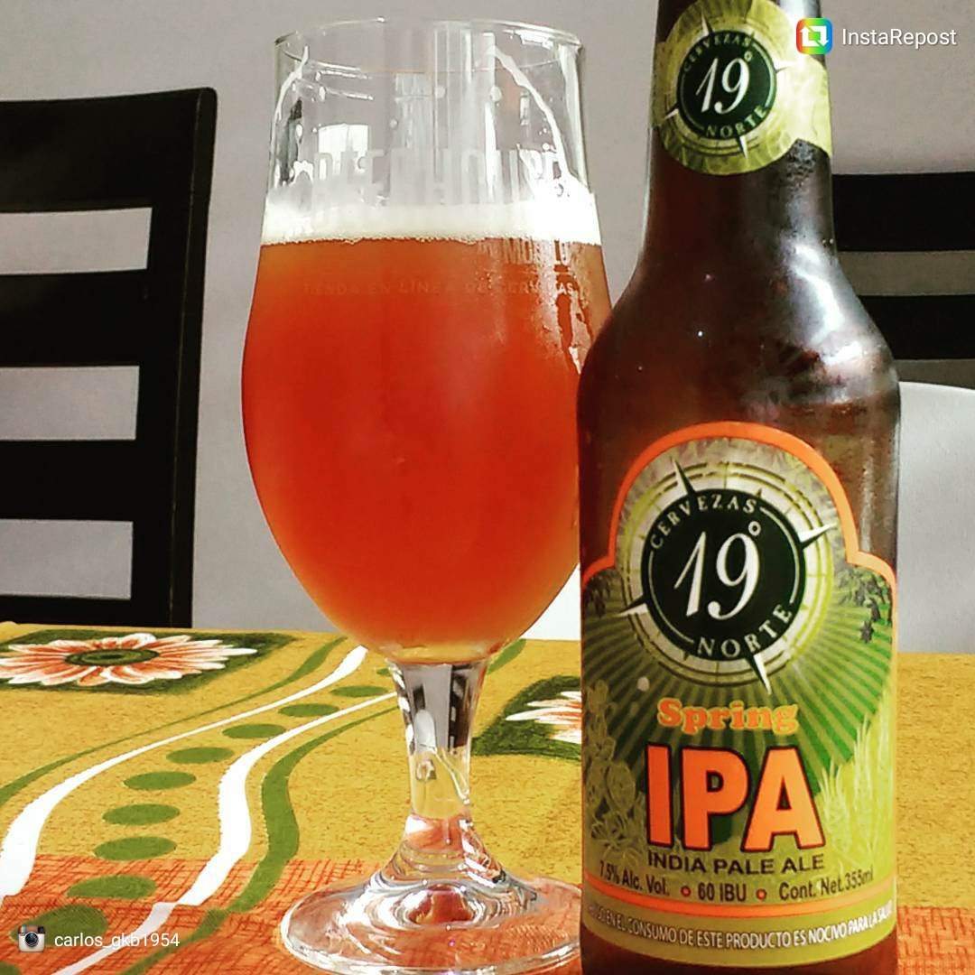 Cervezas19Norte's tweet photo. Sábado de disfrutar #SpringIPA
Foto por @carlos_gkb1954 https://t.co/nj8qvT1Shi
