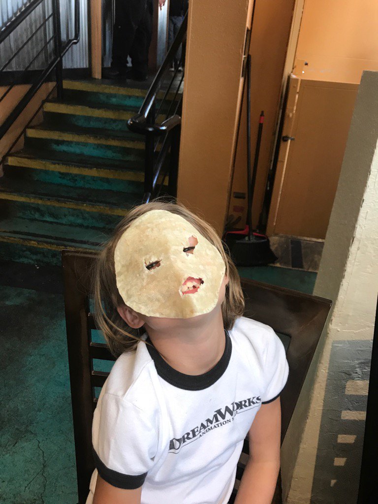 Anyone can cosplay at the con. Audrey is cosplaying at the restaurant. #QuesadillaGirl #nextpitch
