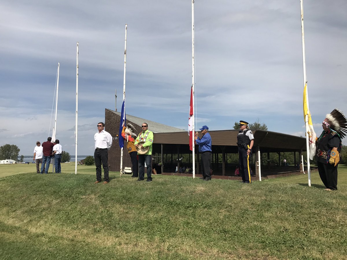 lacstanne's tweet photo. Opening Ceremonies - 2017 LSAP welcoming all pilgrims. #NativeCatholic #StAnne #Indigenous https://t.co/9V7xgEaODv