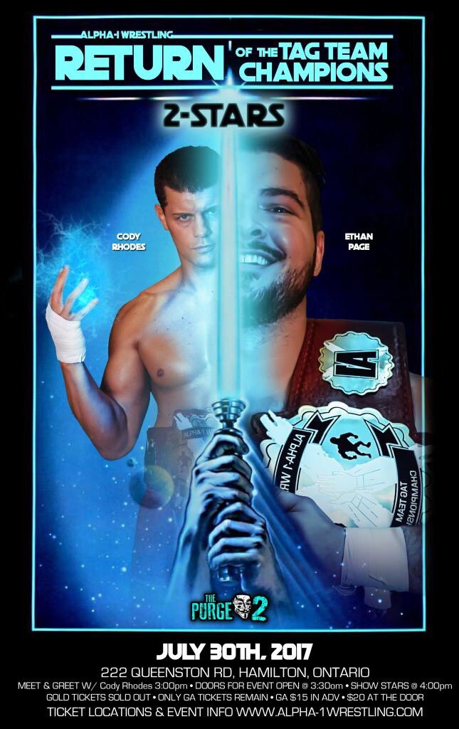 CodyRhodes's tweet image. Here's some shows that will sell-out &amp;amp; be awesome...GET TIX NOW 
July 30th-Hamilton, ON 🇨🇦
August 4th-Danvers, MA
August 5th-Austin, TX