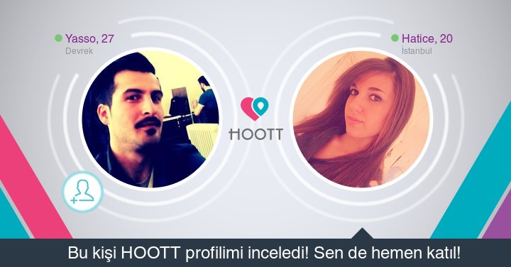 #HOOTTapp Yakınındaki kişilerle sohbet etmek için HOOTT indir. HOOTT ile Eğlen! goo.gl/jPUaB0
