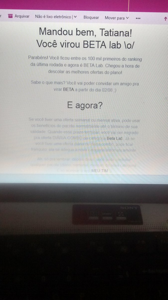 E sim sou Beta lab!!!!!