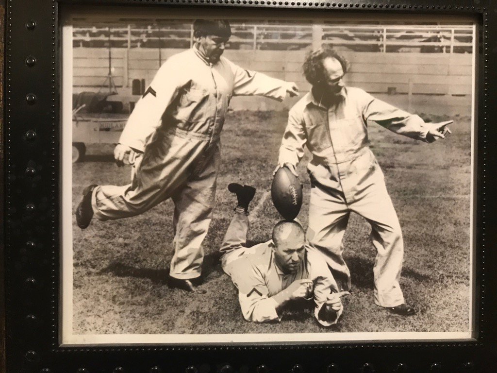 BrianDunning's tweet image. .@HISTORY Found this in a remote Patagonian village. Shows an aging Hitler playing football with his brothers.