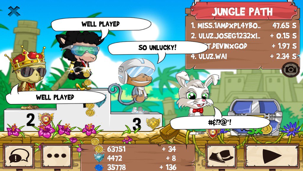 playboyjj3's tweet photo. All those guys just got washed #funrun2 #Joseg1232xIWIN #DevinXGod #Wai https://t.co/bnv2MAJtVo