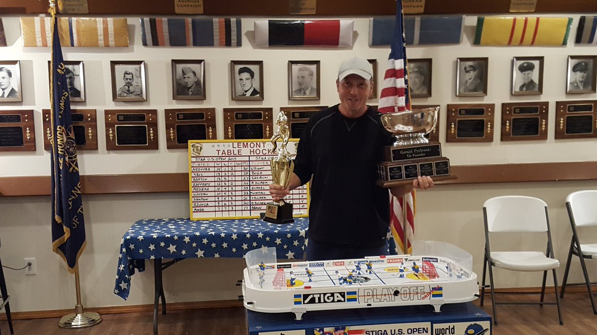 USTableHockey's tweet photo. Congrats to Roman Nezhyba, from Laguna Hills, CA by way of the Czech Republic, for winning the Stiga US Open in Chicago. https://t.co/Dxl3lsbfDi