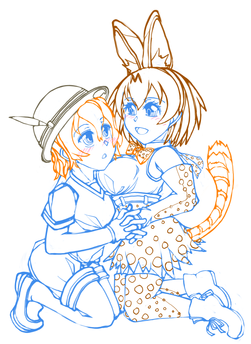 「フレンズチホー2」けものフレンズ同人誌即売会で頒布する同人誌作業中。下描きまで済んだので折り返した感じ。余裕があればグッズ製作も検討したいところです。 #けものフレンズ 