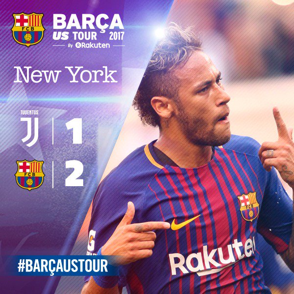 CULES_TGSL's tweet photo. Akhirnya bisa kembali menyaksikan pertandingan @fcbarcelona_id walaupun hanya di #ICC2017 Barça berhasil menang 1-2 atas Juventus. https://t.co/4p0nilSmwd