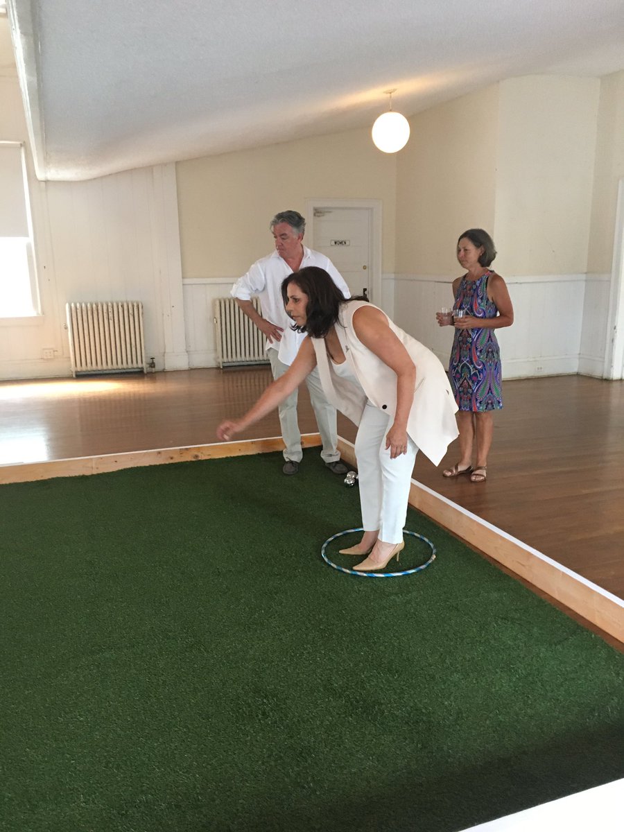 navigatepro's tweet photo. Part of the @navigatepro team playing their first game of petanque! #petanque #beginnersluck #stjude #charityevent https://t.co/GDyt86V6gk