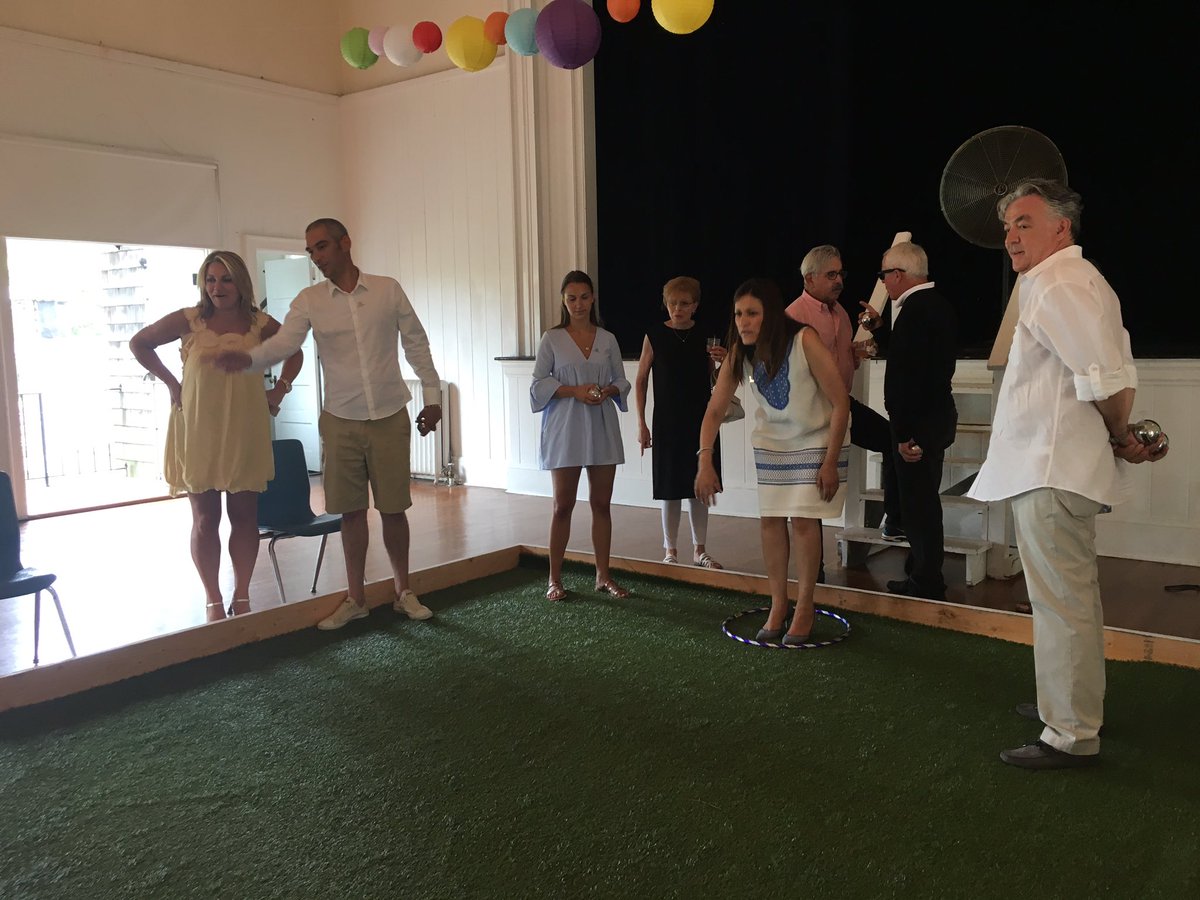 navigatepro's tweet photo. Part of the @navigatepro team playing their first game of petanque! #petanque #beginnersluck #stjude #charityevent https://t.co/GDyt86V6gk