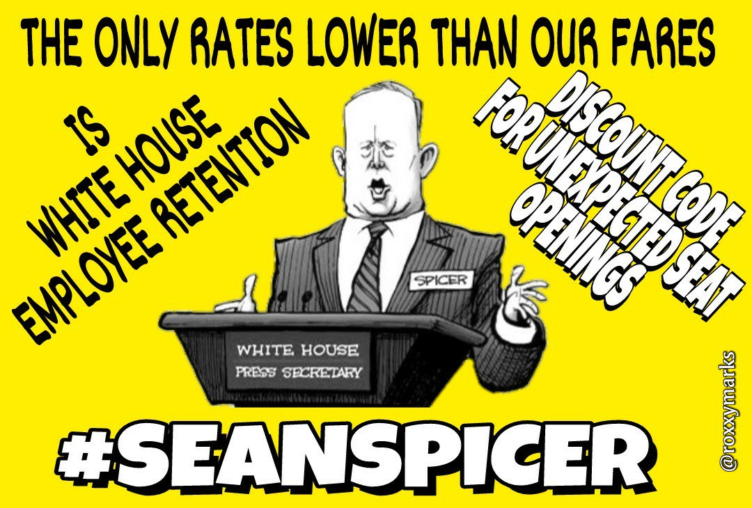 roxxymarks's tweet photo. @SpiritAirlines I love your marketing department! #SpiritAirlines #MoreGo #SeanSpicer https://t.co/CbqMQZUPDV