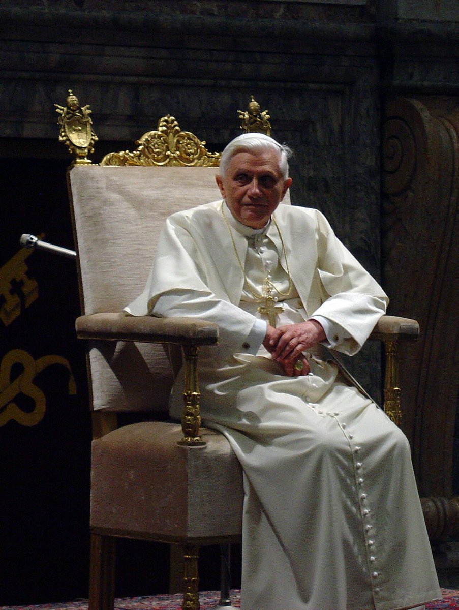 ConnectCatholic's tweet photo. "We are not some casual and meaningless product of evolution. Each of us is the result of a thought of God." -Pope Emeritus Benedict XVI https://t.co/4afOqmPDQn