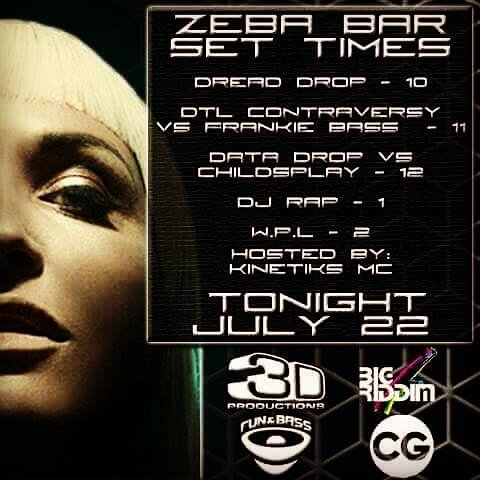Dom_3D's tweet photo. Set times for tonight! #djrap #funandbass https://t.co/pBZ0Hv34h7 https://t.co/3GsVrnGrgX