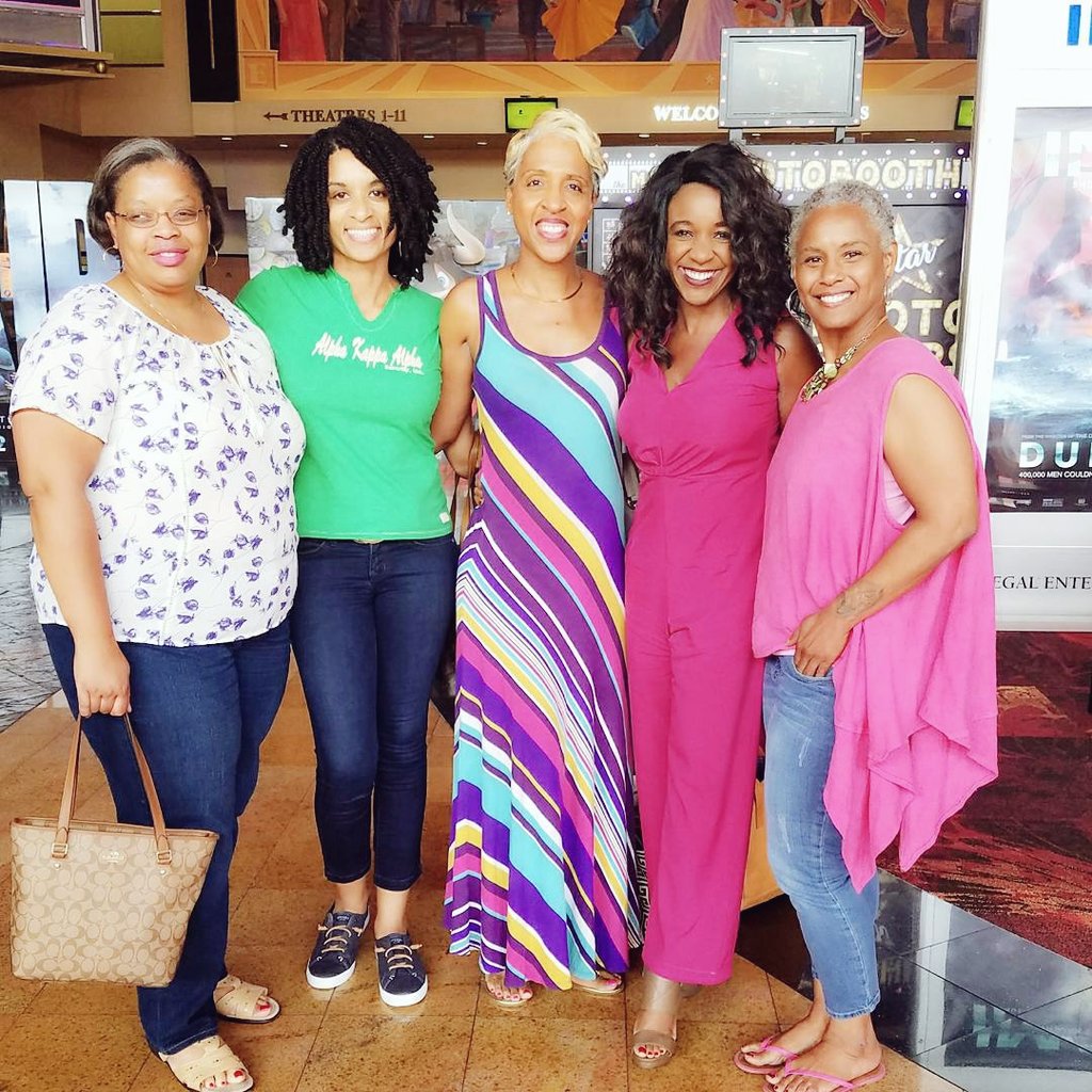 DrJacquieBaly's tweet photo. My #sororitysisters and I just saw #GirlsTrip #excellentmovie #mustsee I am SO #ryanpierce #AKA1908 #skeewee #sororitygirls https://t.co/6AY4fMmfR7