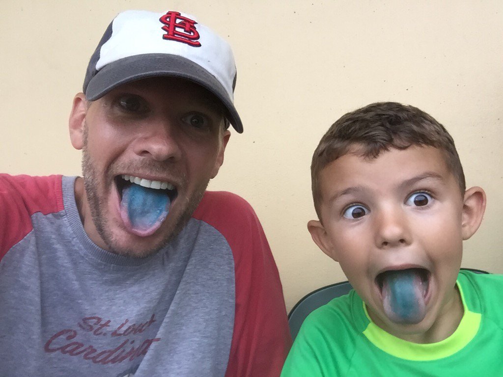 TheTravisYates's tweet photo. Enjoying some slushies at Roger Dean Stadium! #FairfieldFeathers https://t.co/ha839oMGp8