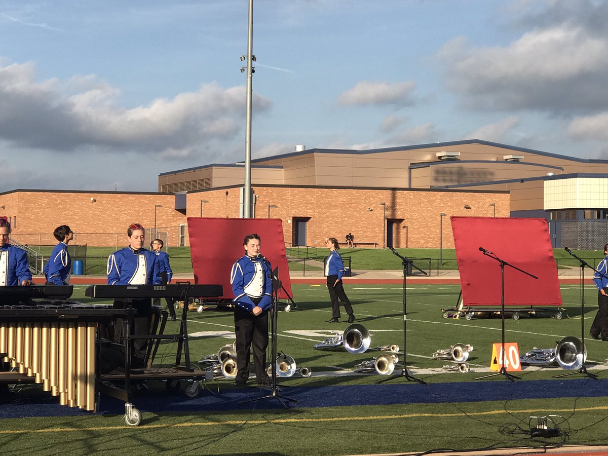 TheRealBradBell's tweet photo. Les Stentors is up next @DCI Plainwell with their 2017 program #TheRedStringOfFate #dci2017 https://t.co/3Qv3otfJvF