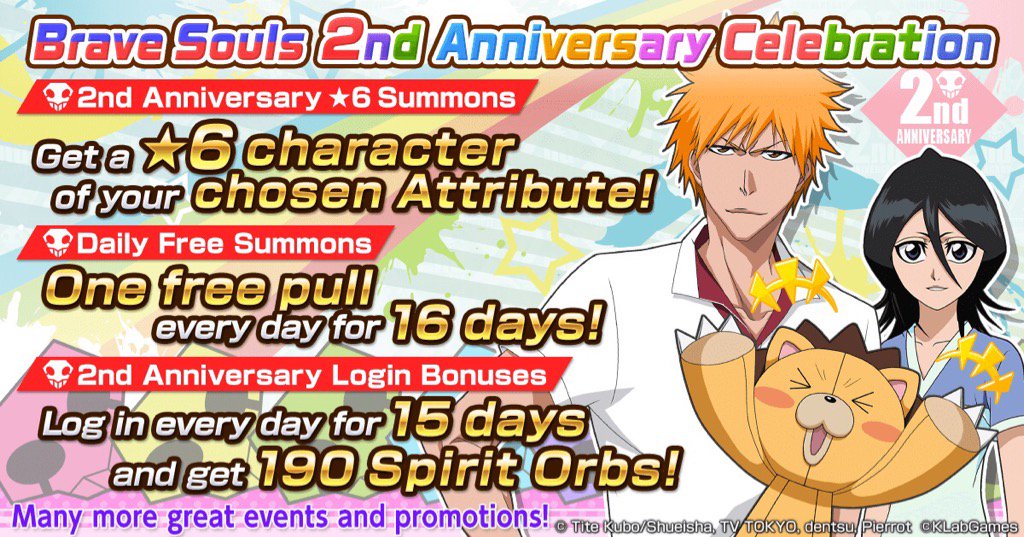Brave Souls 2nd Anniversary! Loads of fantastic bonuses! hyperurl.co/d81ojz #BBS2nd