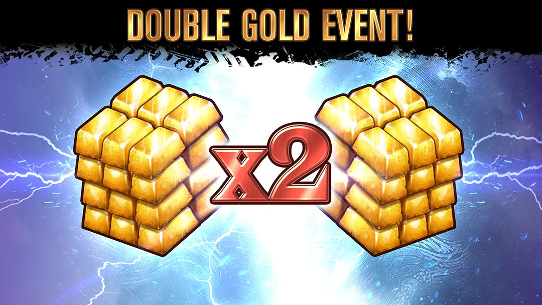 HVSGames's tweet photo. All great war efforts require funding! Fill your reserves for the next 3 hours with 2X gold rewards! #virtualreality #vrgames #dragonfront https://t.co/tL2jMHOL8v