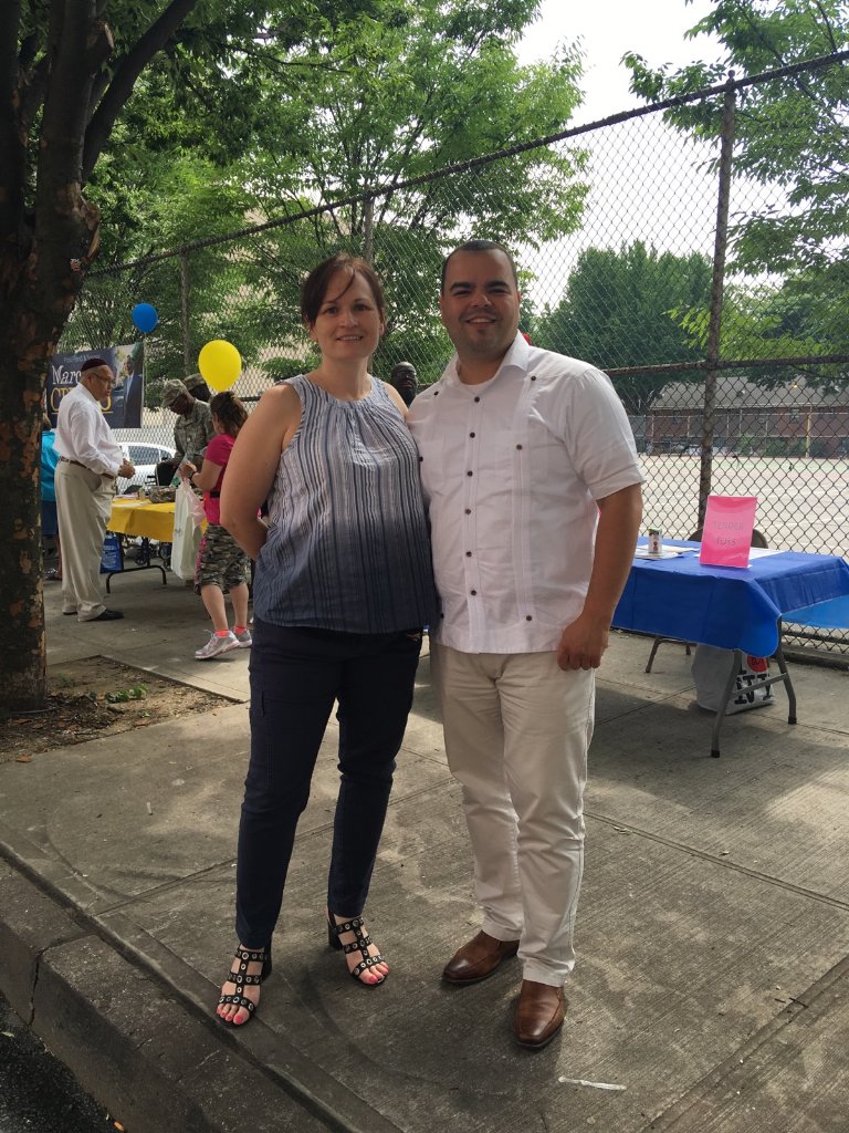 NYPDPSA8's tweet photo. I stopped by a #JobsPlus event in #Sackwern on my day off, & ran into @MarcosCrespo85, working his vacation! #Bronx https://t.co/h3IKZ9KcYP