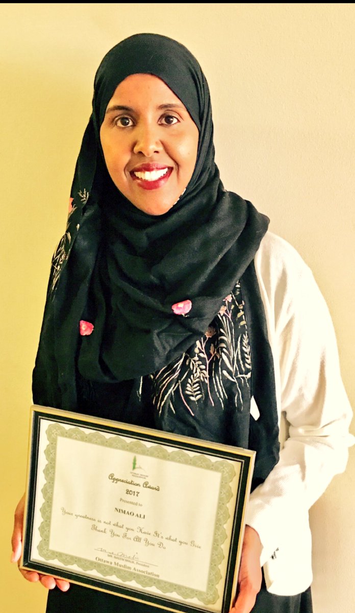 NimaoAli's tweet photo. I am honored &amp; humbled to receive @OMA_Mosque Appreciation Award 2017, for mentoring youth in #Ottawa. To my students 🙏 4 the nominations. https://t.co/VTEZ8fiAKF