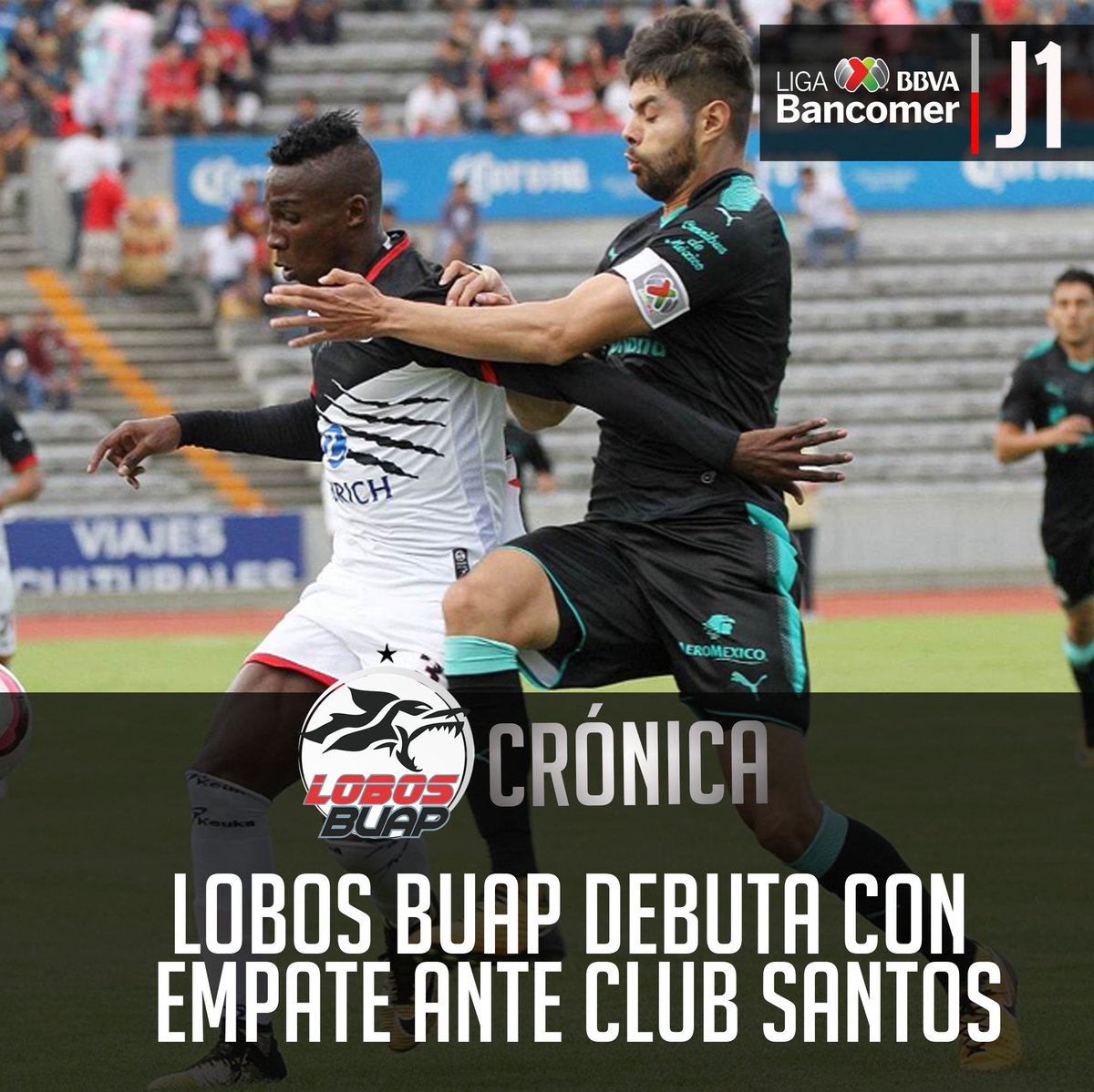 LobosBuapMX's tweet photo. #LaCrónica | LOBOS BUAP DEBUTA CON EMPATE ANTE CLUB SANTOS
▶️https://t.co/YNvPqAQA35
Por: Katia Fernández
Fotos:Cortesía Manuel Vela https://t.co/o5u2QlnDpx