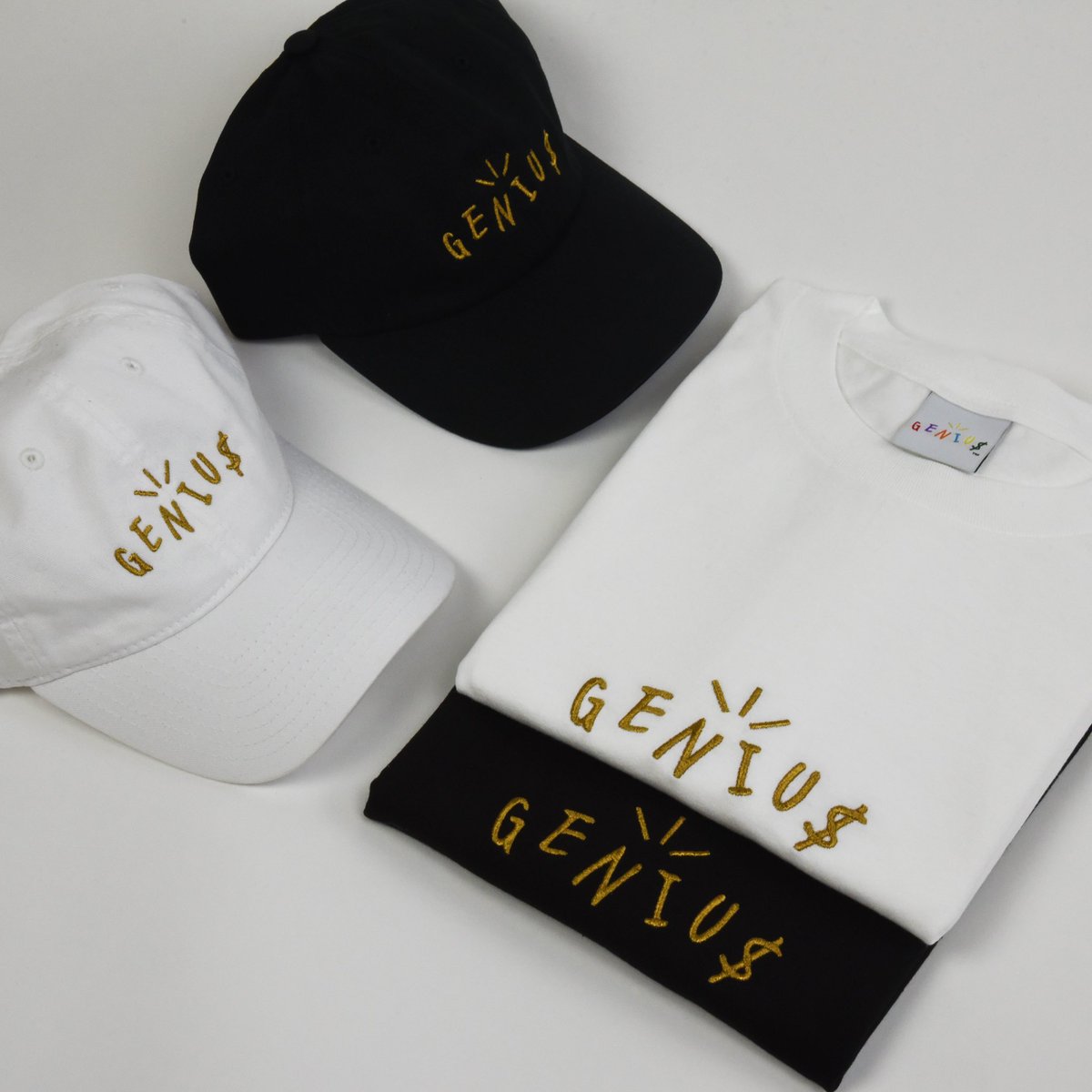 geniuspieces's tweet photo. GENIU$ GOLD LOGO Collection available Tomorrow 1pm PST x 4pm EST https://t.co/rg0AYlJX3C