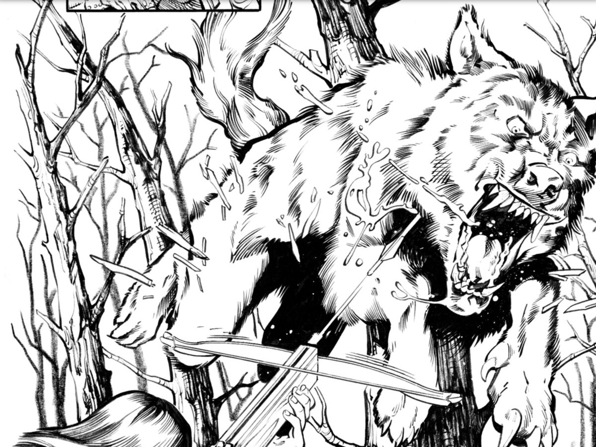 WryFoxInker's tweet photo. Splinters, trees, fur & blood
#funwithtextures #dracula #bramstoker #horror #makingcomics #traditionalinking #brushandquill #comicbookinker https://t.co/aOB5WSjcBr