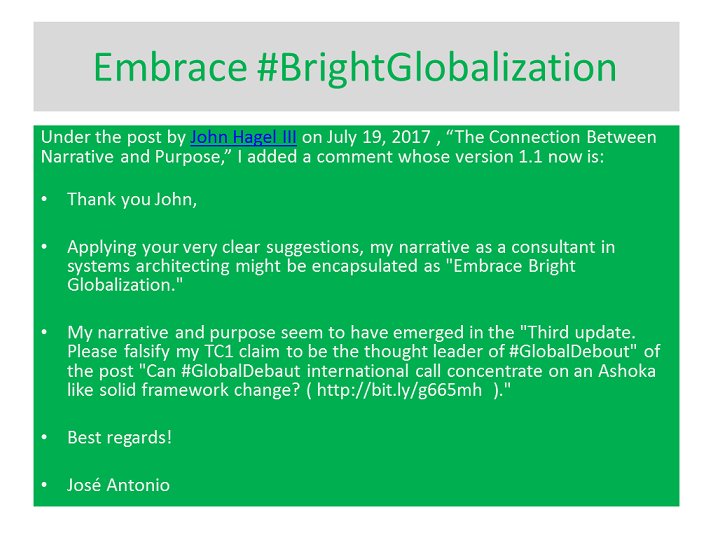 gmh_upsa's tweet photo. @gilmalagon @techreview @ReD_Associates @Apple @AlonBenMeir @RobertoVerganti @RockyMtnInst @Rev4NY @brianreports @level5leaders @reidhoffman @Joi @McKinsey @wef @MichaelEPorter @alansmurray @dandelurey @JananGanesh @David_Cameron @EUCouncil @PeterDiamandis @steven_kotler @singularityu @profhamel @shoshanazuboff @JuliaKirby @NickHanauer @EricBeinhocker @JeffDSachs @MazzucatoM @g2parker @RWartzman @KenCaldeira @CarlotaPrzPerez @nytimes @nytdavidbrooks @scendrowski @nntaleb @singularityhub @moorehl @InfoEcon @IEEEorg @UNFCCC @AmoryLovins @NuitDeboutUSA @NuitDeboutLDN @NitDempeusBCN @Pontifex @Pontifex_es @jhagel #GPDF17 #EuropeIN #GlobalDebout #WorldDebout #15M #Occupy Embrace the #BrightGlobalization to dissolve the global leadership vacuum https://t.co/iHcRsh77c1