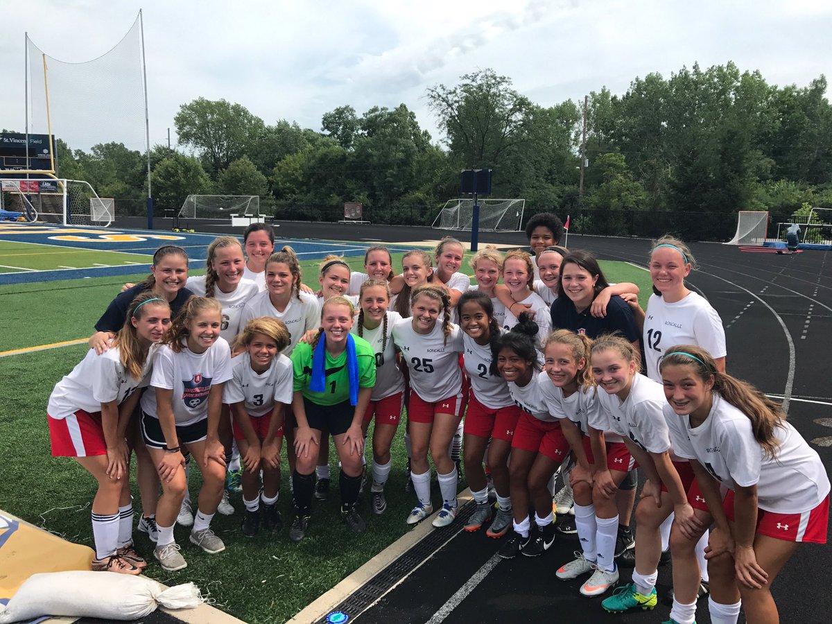 RoncalliGrlsSoc's tweet photo. Proud of our Lady Rebels! Victorious over Marquette (3-2) and Andrean (2-0) today! Thanks, @MarianWSOC for a great day of soccer! https://t.co/aDp5lTMFDX