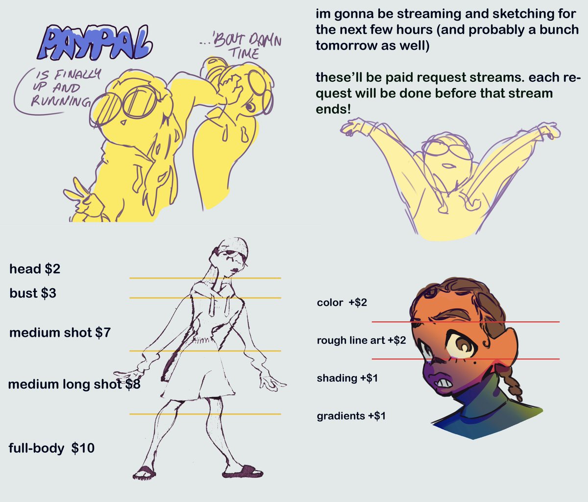 email mars.midas.98@gmail to commission me! i'll be streaming in a bit so feel free to dm mars.midas on ig or email requests for the stream