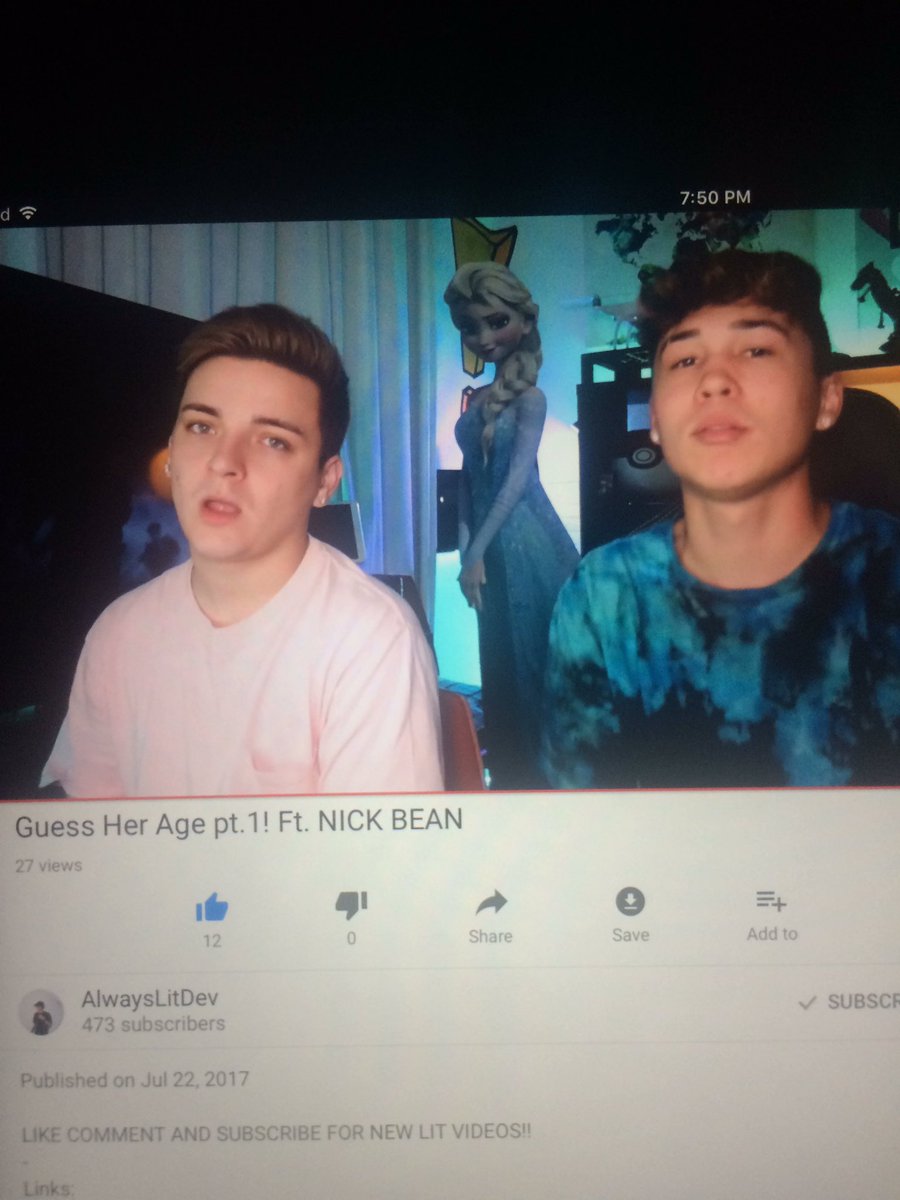 Gabbylien01's tweet photo. Go show some love @ItsNickBean  @AlwaysLitDev  get to 400 likes https://t.co/1cNlJElAMq