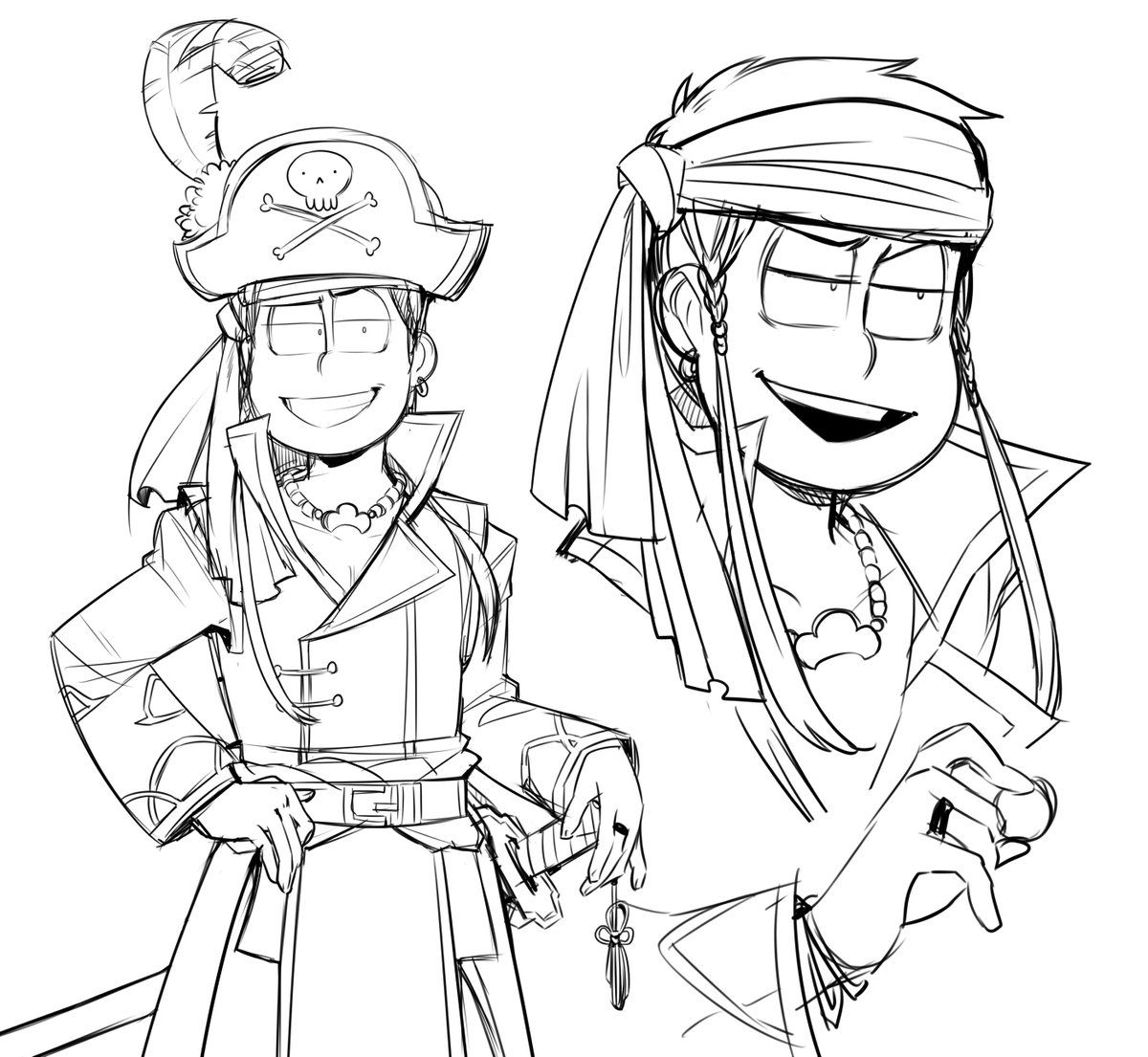 Also I do not know why, but Pirate Choromatsu has shmeckldorfed my heart and I am upset because I already have too many fav choros... 