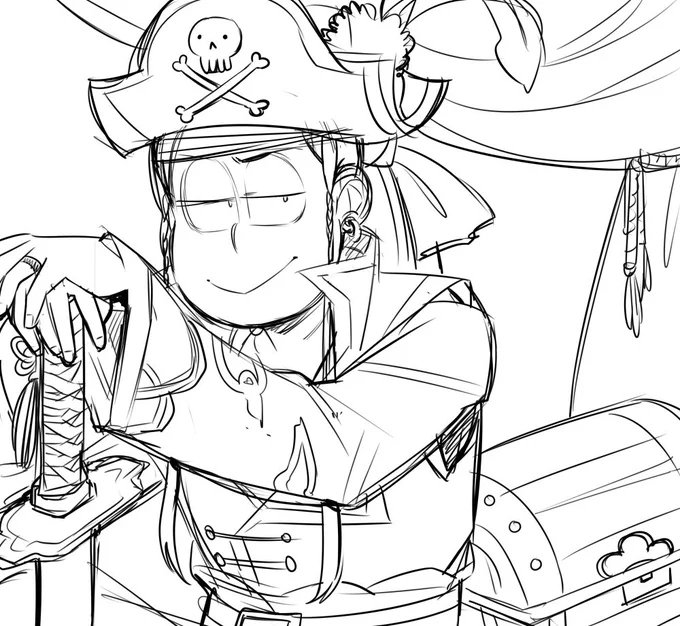 Also I do not know why, but Pirate Choromatsu has shmeckldorfed my heart and I am upset because I already have too many fav choros... 