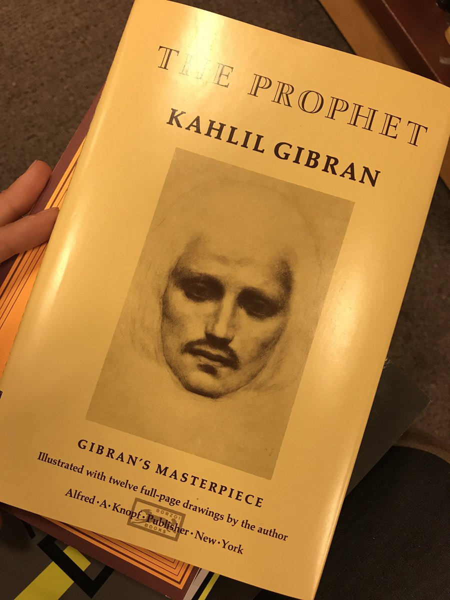 najwazebian's tweet photo. Forever my favourite book. The Prophet by #khalilgibran is a must read. https://t.co/hgu89B80ZB