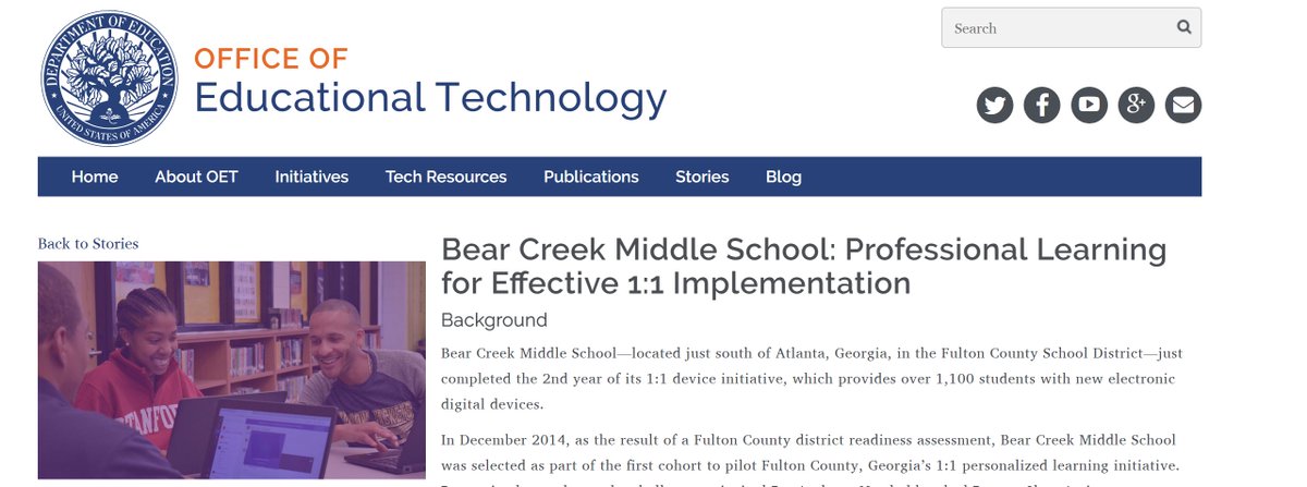 DarrenClayEDU's tweet photo. Check out our personalized learning efforts via @MicrosoftEDU &amp; @ksuiteach support in feature story @OfficeofEdTech https://t.co/AgI5OyzRaZ https://t.co/8lEiN6n5IA