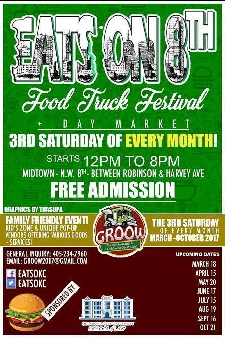 Own a business and want to expose your products?
Eats on 8th Food Truck Food Truck Fest. is the best way!
Send email to groow2017@gmail.com
