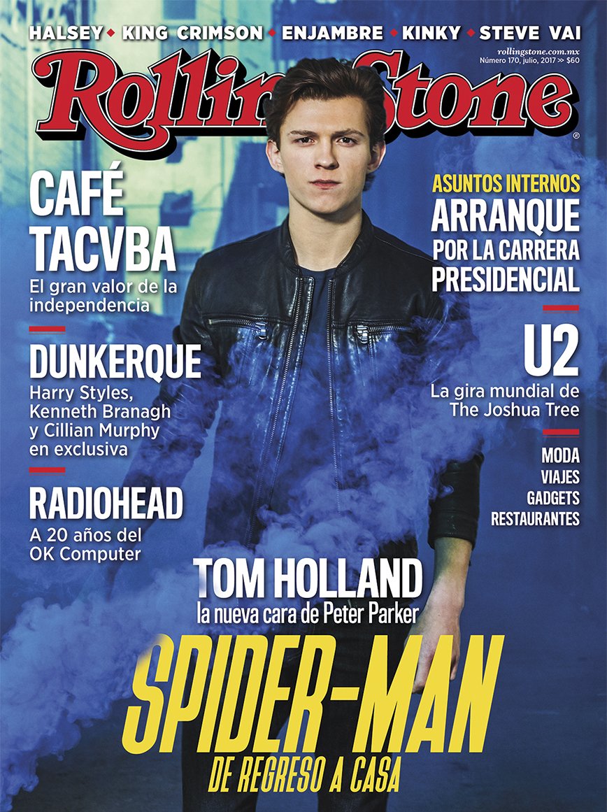 RollingStoneMX's tweet photo. Tom Holland, el nuevo rostro de Spider-Man engalana nuestra portada. Encuéntrala en Sanborns y puestos de revista. https://t.co/TXQWI5kDLt
