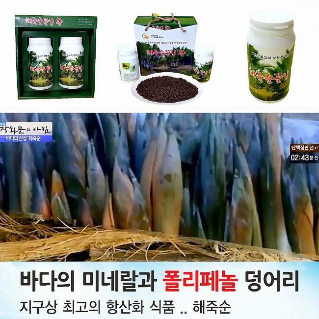 [해죽순꽃잎환]♥♥바다의 미네랄과 폴리페놀 덩어리 지구상 최고의 항산화 식품. 천연 항염제 해죽순!!  홈페이지: foxmarketer.cafe24.com