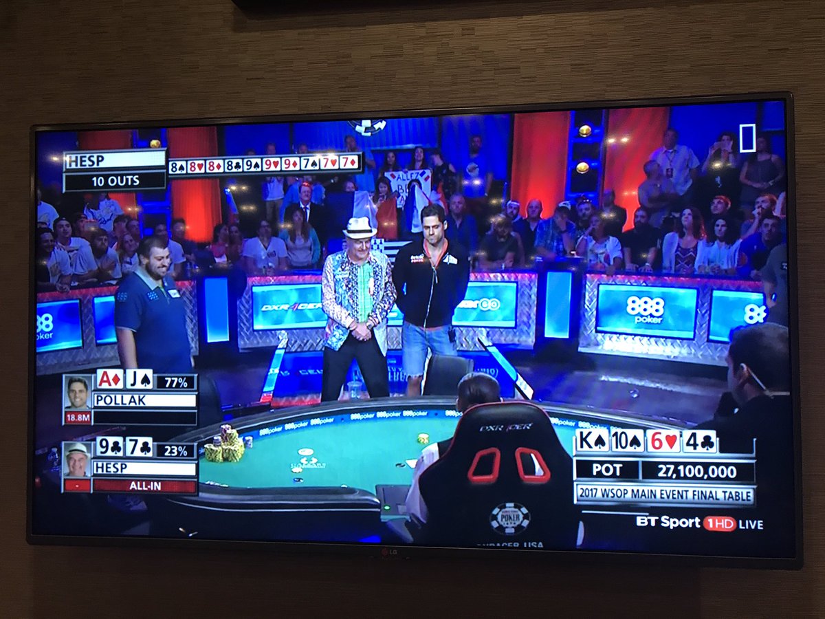 WilliamKassouf's tweet photo. Huge Congrats to @johnhespfk 
4th for $2.6M in WSOP Main
Phenomenal run &amp; fantastic result! 🤑💰🇬🇧🍾🎉👍
#WSOP
#Keepitfun
#9highlikeaBoss
#TeamUK https://t.co/qwxXRbgxr5