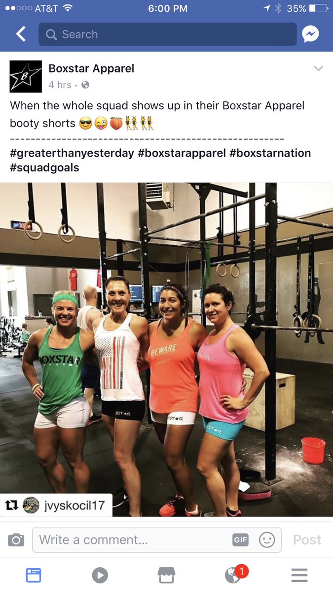 lulubuklmyshoe's tweet photo. R1D6 ✅Saturday partner WOD✅Still cant run😫But look 👀I'm famous!😂 #Crossfit #boxstarapparel #greaterthanyesterday #boxstarnation #whole30 https://t.co/wPuVgxtQsn