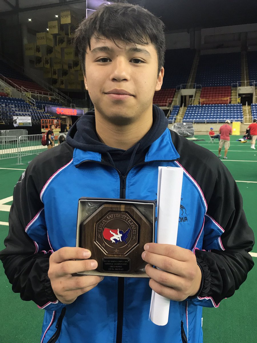 ctownwrestling_'s tweet photo. Congratulations Nathaniel Deasey, All-American 8th place at the USA Wrestling Cadet Greco National Championships. #SOC #Fargo17 https://t.co/rkJFPgxBTc