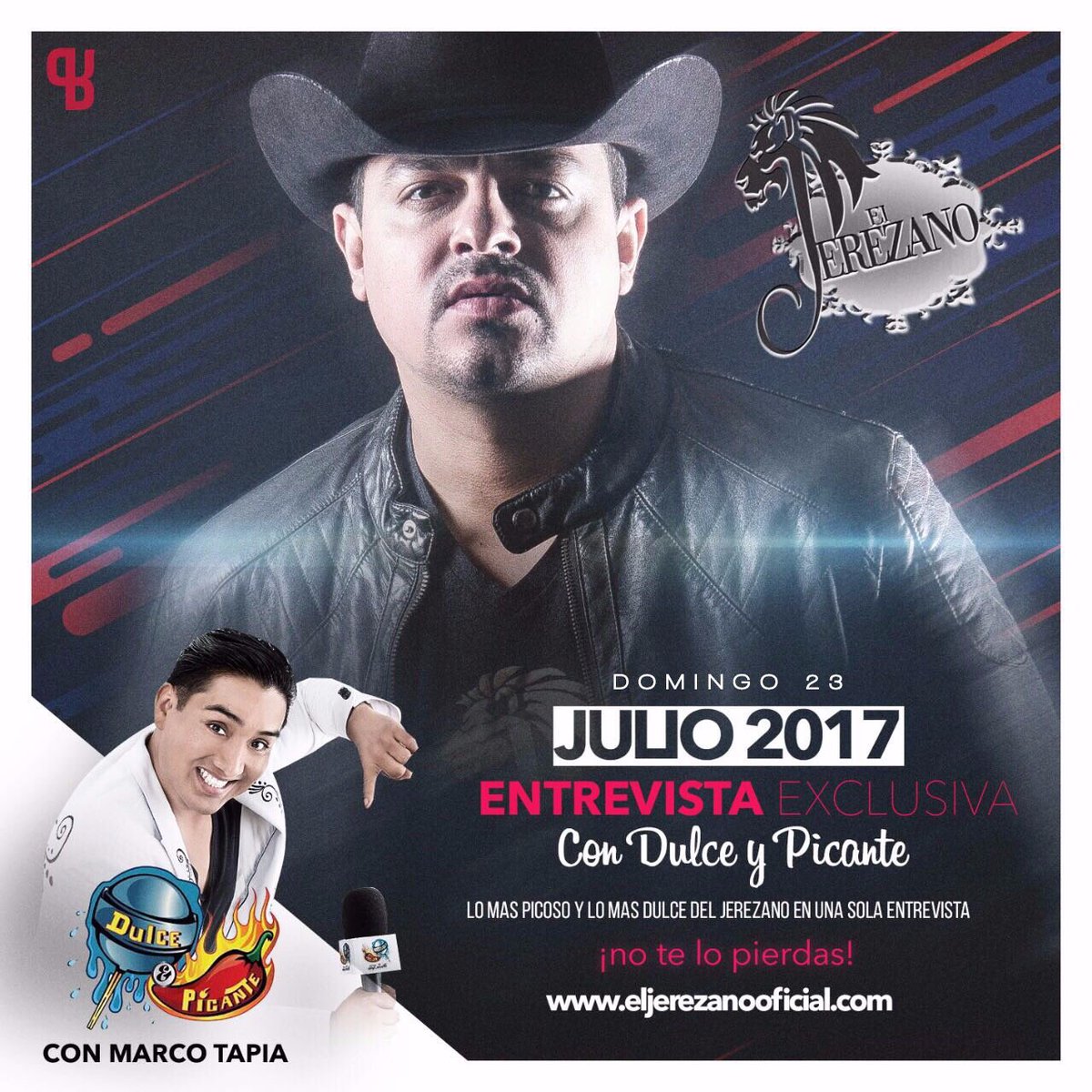 Prstylela's tweet photo. Y Mañana La Entrevista Con @MarcoTapiaTV De Dulce y Picante Con Nuestro @jerezanooficial
#ElJerezano #dulceypicante #prstylela https://t.co/noYLdX26JW