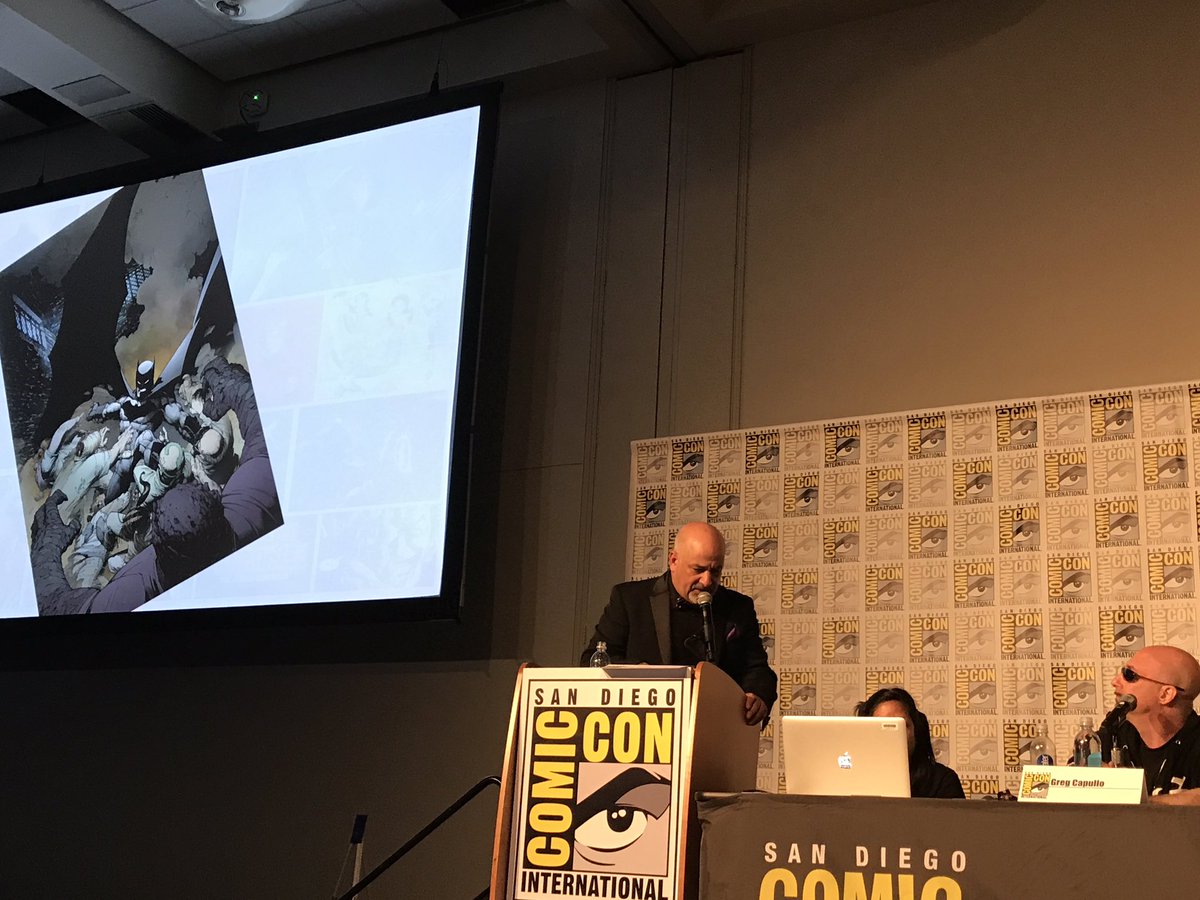 DCOfficial's tweet photo. #DCSDCC: @GregCapullo knew when he was 8 years old he wanted to draw comics. #DCMasterClass https://t.co/Lmtj7Ea5Uz