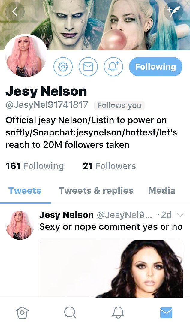 PerreiEdwerds's tweet photo. She's jesy Nelson but whatever I'm way hotter and sexyer https://t.co/oo7iB76m7c