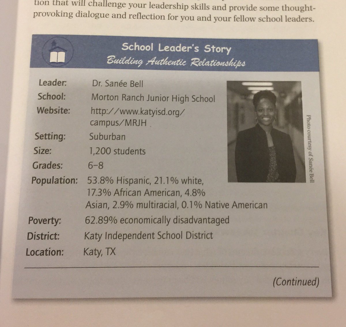 SaneeBell's tweet photo. Looking forward to reading Future Focused Leaders. I'm intrigued by the leader on p.12. 🙌🏾Thanks @DrBillZiegler & #ChaseLearning!#mrjhmavs https://t.co/u7fejAIadg